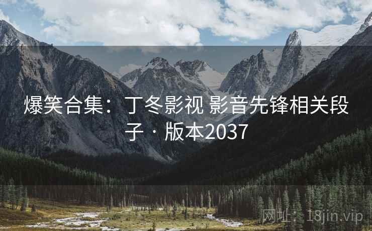 爆笑合集：丁冬影视 影音先锋相关段子 · 版本2037