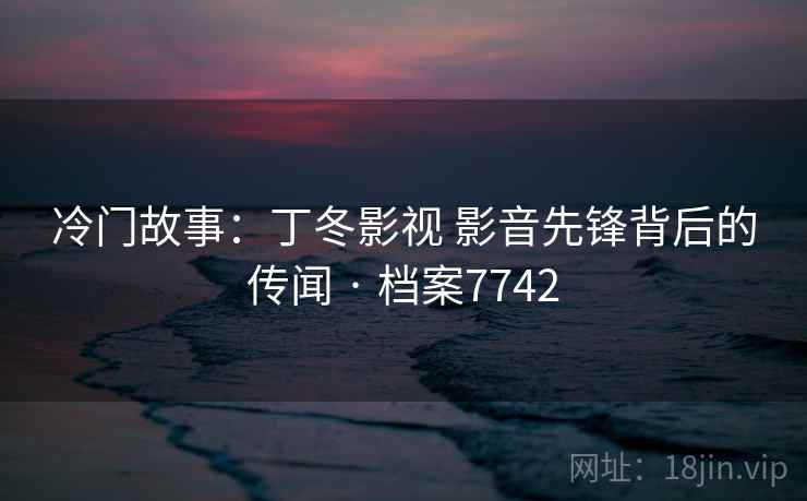 冷门故事：丁冬影视 影音先锋背后的传闻 · 档案7742