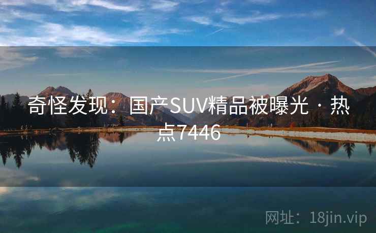 奇怪发现：国产SUV精品被曝光 · 热点7446