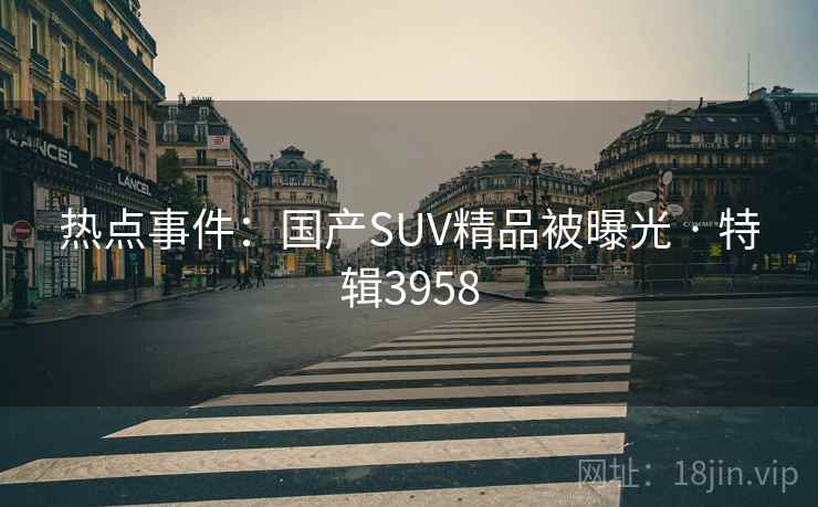 热点事件：国产SUV精品被曝光 · 特辑3958